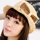 59 Seconds - Bow-Accent Straw Hat