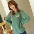 CLICK - Asymmetric-Hem Sweater
