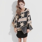 1313 - Fringed Pattern Knit Top