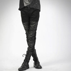 deepstyle - Faux Leather Patch Pants