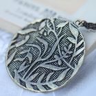 Fit-to-Kill - Vintage engrave Leaves Necklace -copper