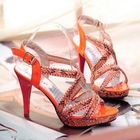 Grace Candy - Cross-Strap Rhinestone Pumps