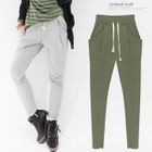 Soneed - Drawstring-Waist Harem Sweatpants