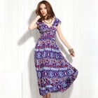 Joanne Kitten - V-Neck Empire Maxi Dress