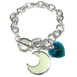 'MoonNight' May Birthstone Bracelet - Emerald