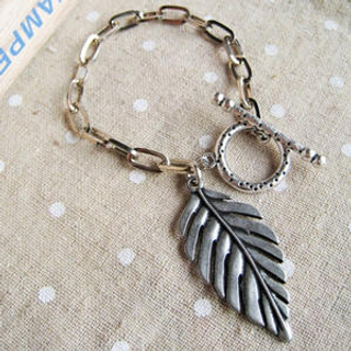 Silver Forest Leaf Bracelet Silver Forest Leaf Bracelet