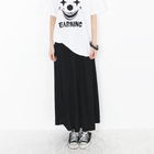 Beccgirl - Elasticized Waist A-Line Skirt