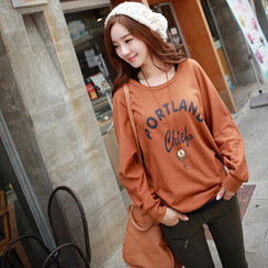 CLICK - Set: Logo Print Sweatshirt + Tank Top CLICK - Set: Logo Print Sweatshirt + Tank Top