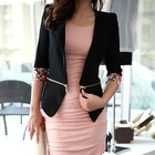 M.E.R.S.H - Zip-Detail Floral Print Trim Blazer