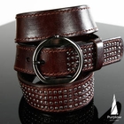 Purplow - Genuine Leather Studded Belt
