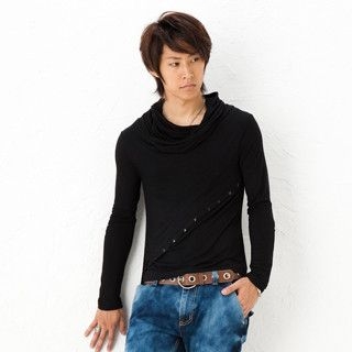 Cowl-Neck Studded Top Cowl-Neck Studded Top