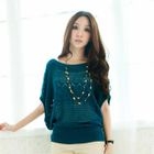 Tokyo Fashion - Batwing-Sleeve Open-Knit Top