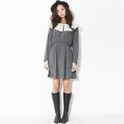 Beccgirl - Laced Flap Collar Dress