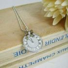 MyLittleThing - Silver Vintage Clock Necklace