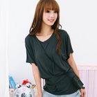 59 Seconds - Short-Sleeve Pleated T-Shirt