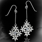Keleo - Silver aquamarine earrings