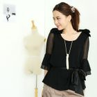 59th Street - Bow-Accent Chiffon Top