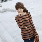CLICK - Boatneck Striped Top