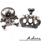 A.dore - 'Skull & Crown' Earrings
