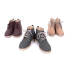 JBROS - Lace-Up Canvas Boots 