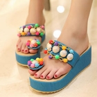 Smoothie - Pompom Platform Mules