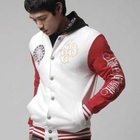 Green Banana - Embroidered Hooded Baseball Jacket