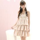 59 Seconds - Layered Strapless Dress + Detachable Strap