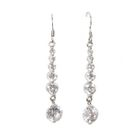 Briolette - Rhinestone Drops Hoop Earrings