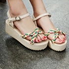 Grace Candy - Braided-Strap Platform Sandals