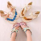 Smoothie - Studded Loop-Toe Wedge Sandals