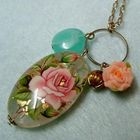 MyLittleThing - Colorless Japan Paint Bead with Silver Necklace