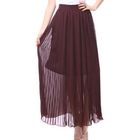 O.SA - Pleated Chiffon Maxi Skirt