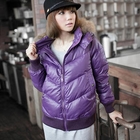 CatWorld - Faux-Fur Wet-Look Down Jacket