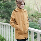 CatWorld - Belted Coat with Detachable Hood