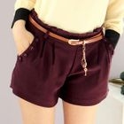 Tokyo Fashion - Buttoned Pleated Shorts