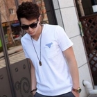 VINTAGE BROTHERS - Short-Sleeve Gingham-Trim T-Shirt