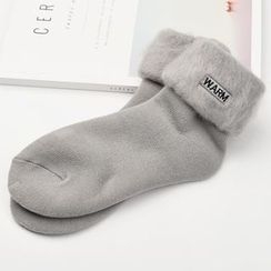 MITU - Furry Trim Socks MITU - Furry Trim Socks