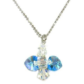 'My Little Angel' March Birthstone Necklace - Aquamarine