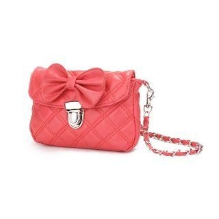 Bow-Accent Quilted Cross Bag