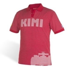 Act Gear - [Men] Ferrari 'KIMI' Print Striped Polo Shirt