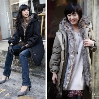 Fur Trimmed Vest + Hooded Coat Set Fur Trimmed Vest + Hooded Coat Set