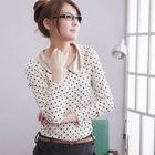 CatWorld - Peter Pan-Collar Polka Dot Top