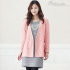 Stylementor - Collarless Double-Breasted Jacket