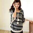 Tokyo Fashion - Fringed Patterned Poncho
