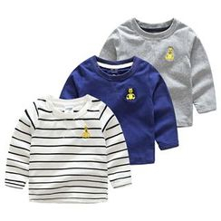 WellKids - Kids Long-Sleeve Embroidery T-Shirt WellKids - Kids Long-Sleeve Embroidery T-Shirt