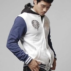 Green Banana - Embroidered Hooded Baseball Jacket