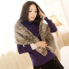 Tokyo Fashion - Lace-Cuff Turtleneck Top