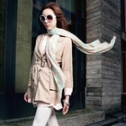 Propose - Round Neck 3/4-Sleeve Jacket with Sash