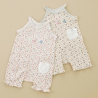 coeur a coeur - Cut-in Shoulder Floral Print Romper