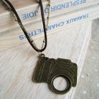 MyLittleThing - Vinatge Camera Leather Short Necklace